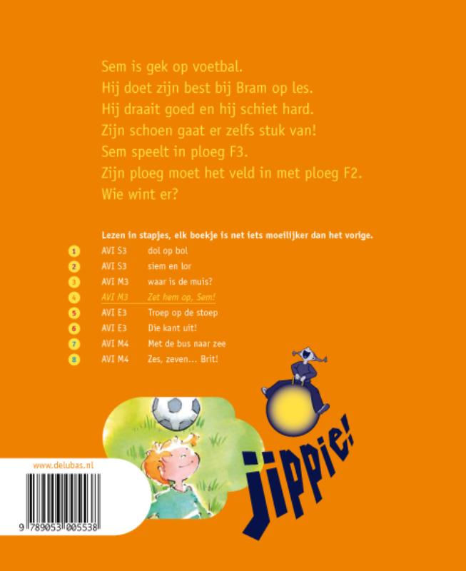Achterkant van Zet hem op, Sem!