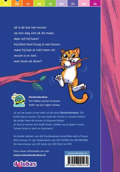 Achterkant van Uk wil de maan