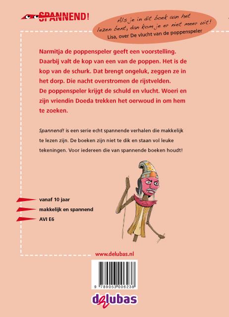 Achterkant van De vlucht van de poppenspeler