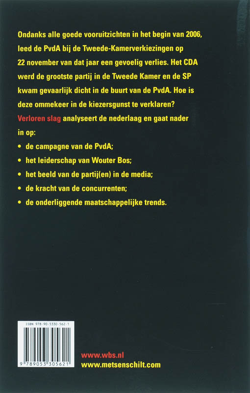 Achterkant van Verloren slag