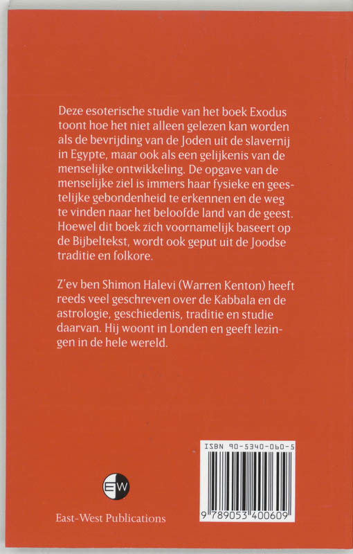 Achterkant van Kabbala en Exodus