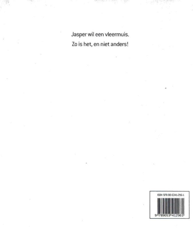 Achterkant van Jasper wil een vleermuis