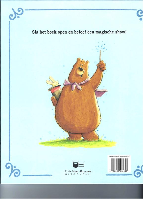 Achterkant van Beers magische show