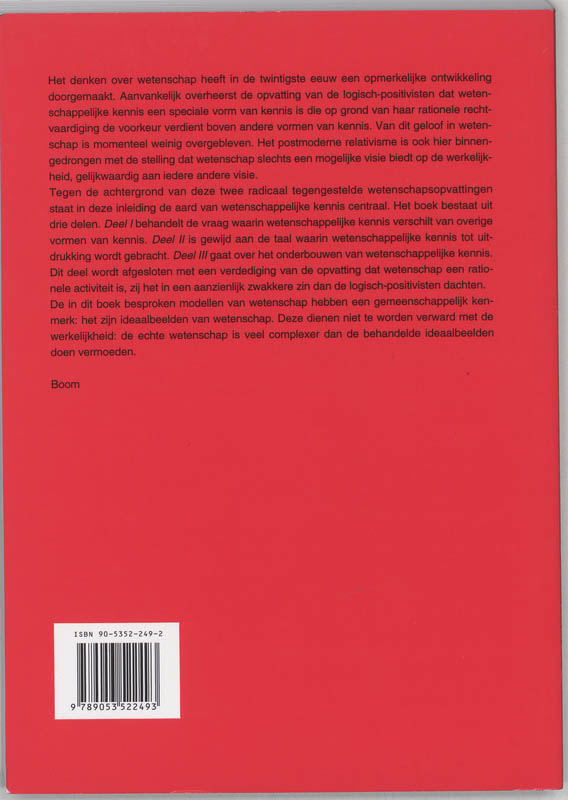 Achterkant van Ideaalbeelden van wetenschap