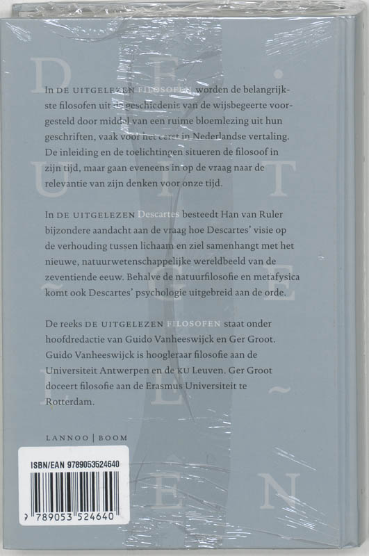 Achterkant van De uitgelezen Descartes