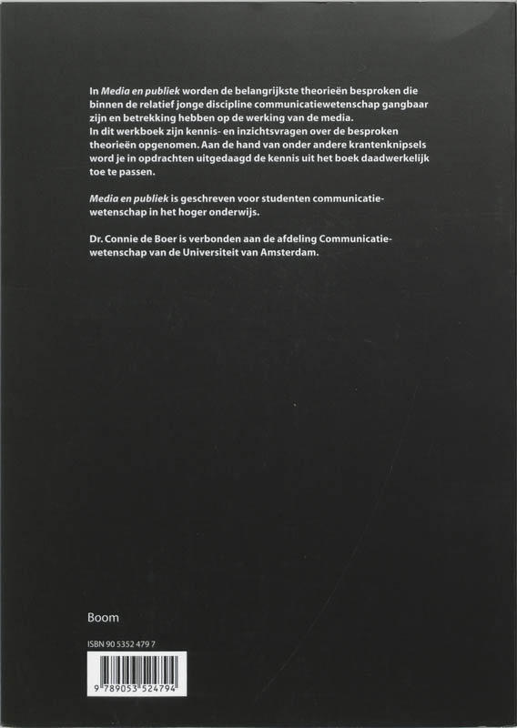 Achterkant van Werkboek