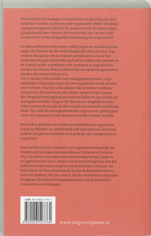 Achterkant van Modes in management