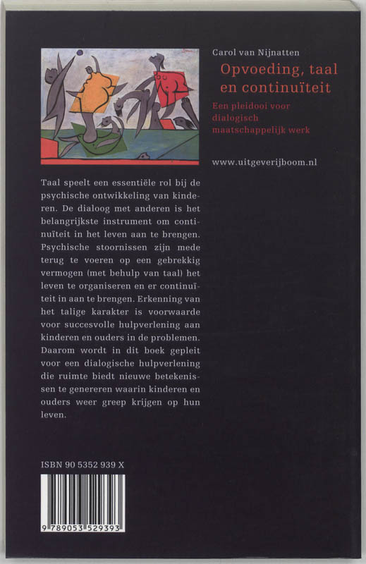 Achterkant van Opvoeding, taal en continuiteit