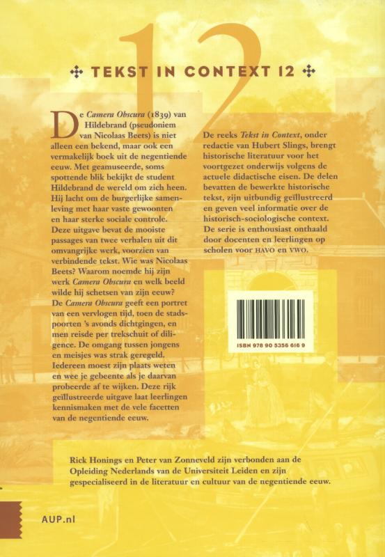 Achterkant van Hildebrand, camera obscura