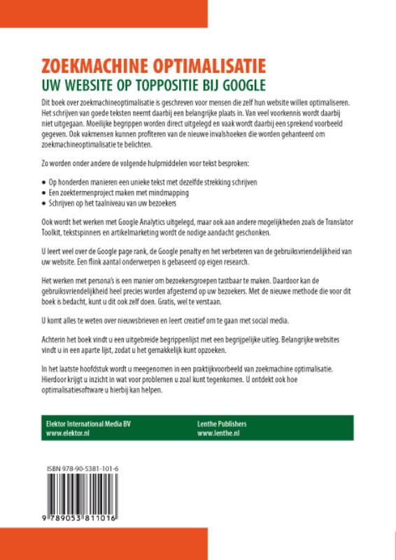 Achterkant van Zoekmachine optimalisatie