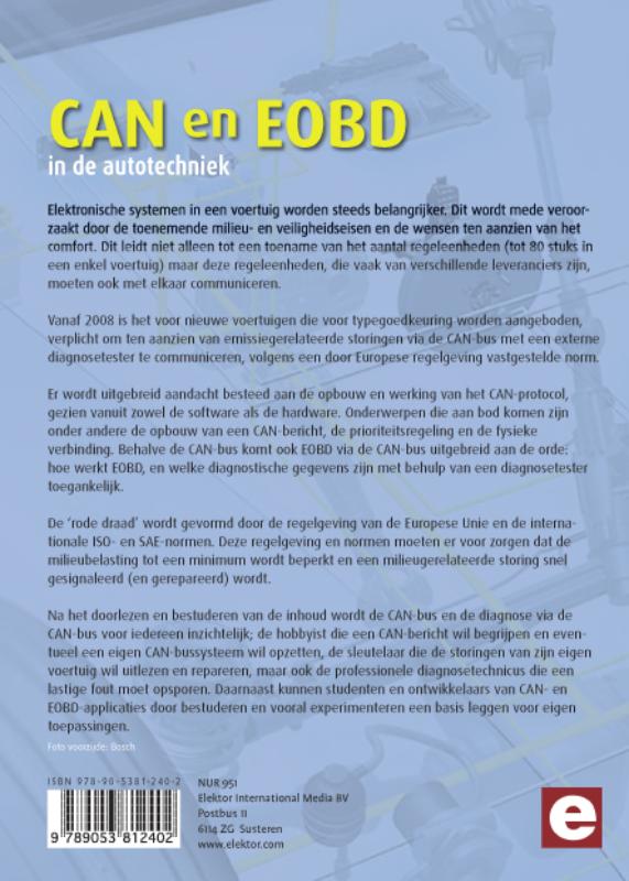 Achterkant van CAN en EOBD