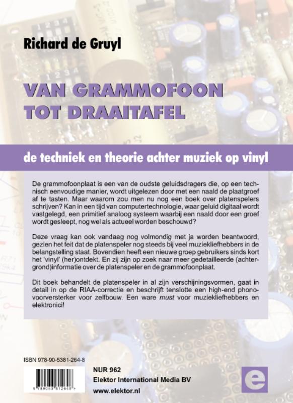 Achterkant van Van Grammofoon tot Draaitafel