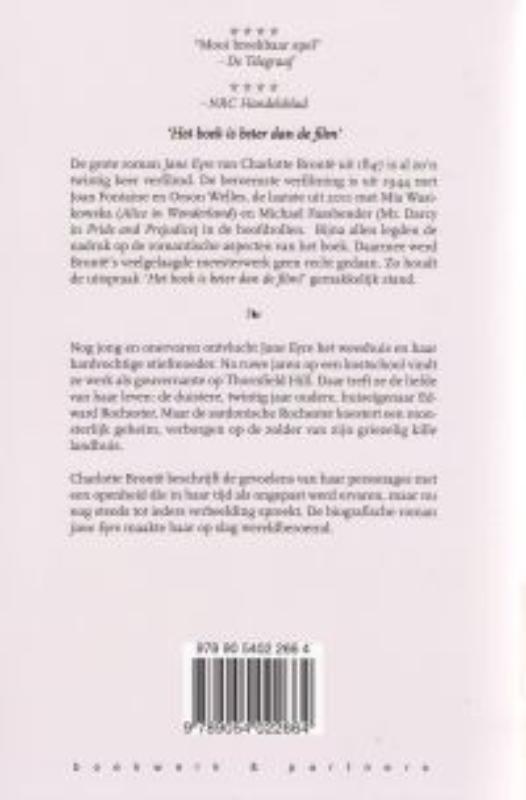 Achterkant van Jane eyre