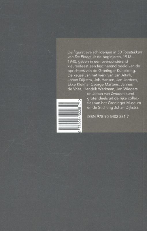 Achterkant van 50 Topstukken van De Ploeg