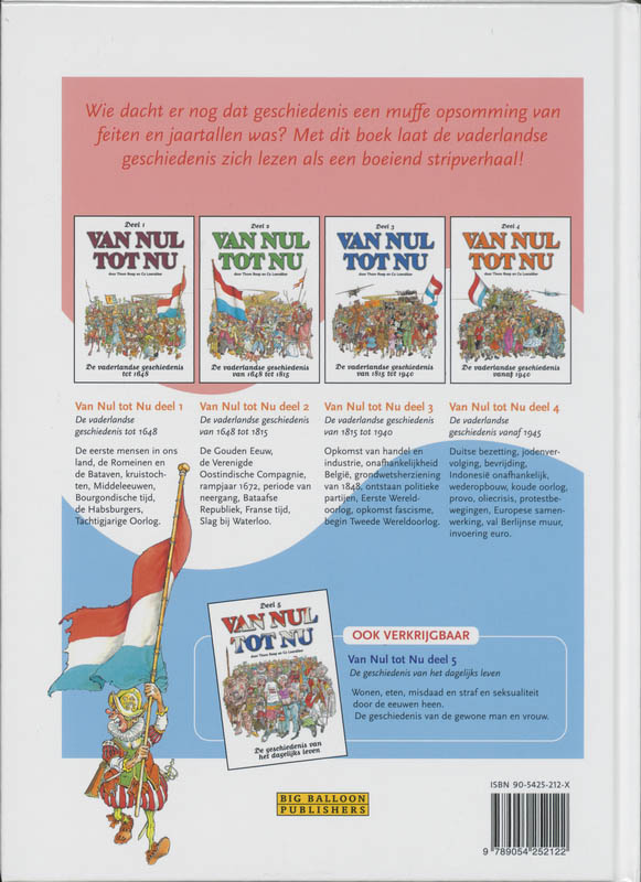 Achterkant van Van nul tot nu