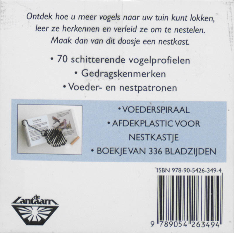 Achterkant van De Vogel Boek-box