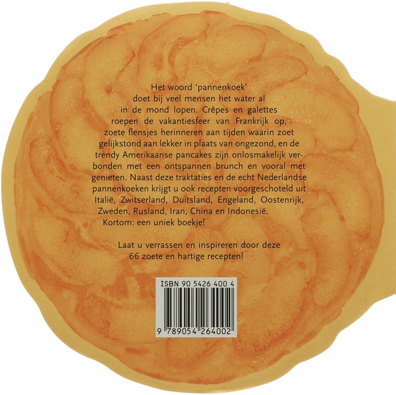 Achterkant van Het Pannenkoekenboekje
