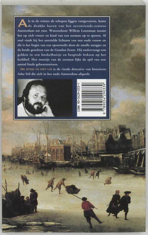 Achterkant van De stad in het ijs