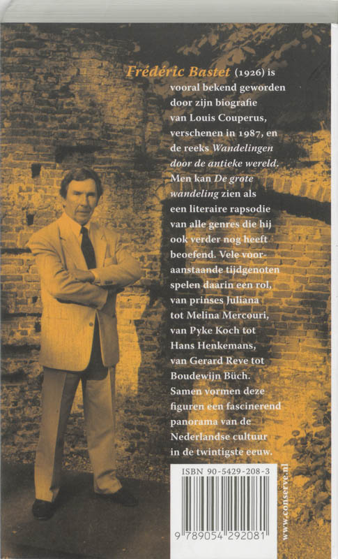 Achterkant van De grote wandeling