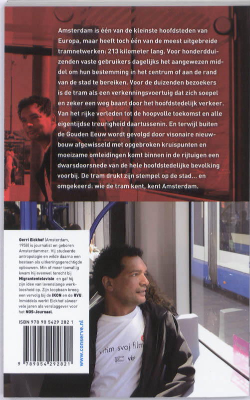 Achterkant van Met de tram door Amsterdam