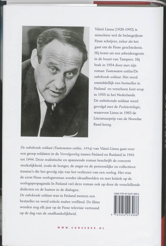Achterkant van De onbekende soldaat