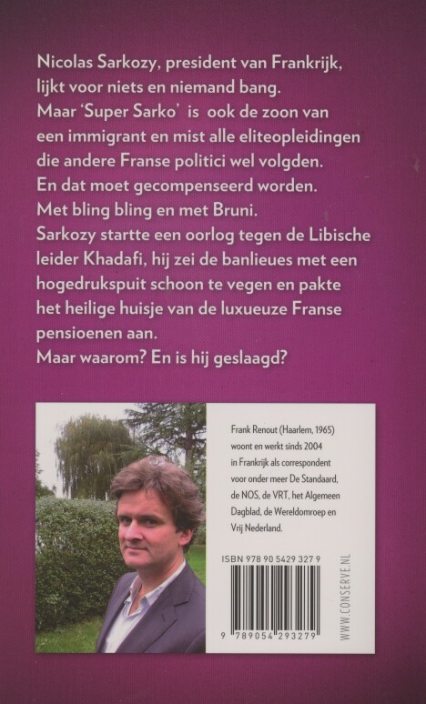 Achterkant van Super Sarko!