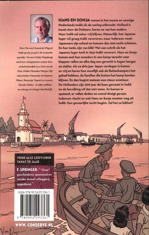 Achterkant van Weg uit Indie
