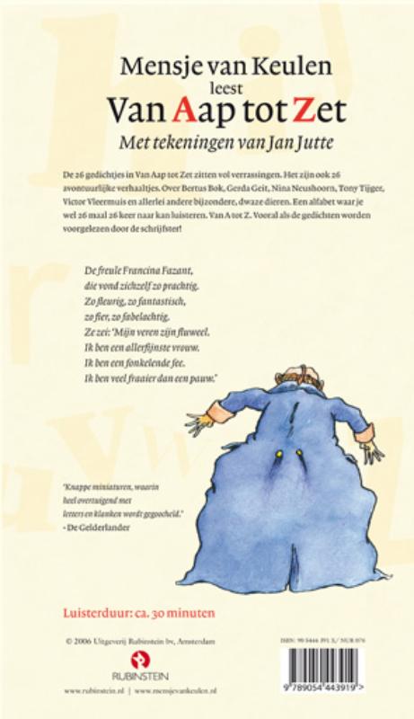 Achterkant van Van Aap tot Zet
