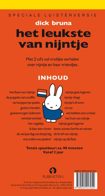 Achterkant van Het leukste van Nijntje