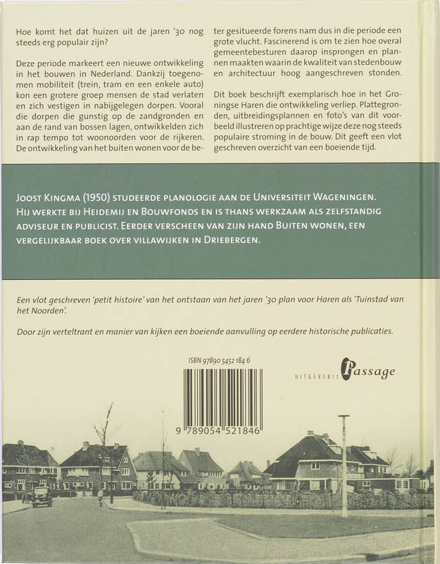 Achterkant van Tuinstad Haren