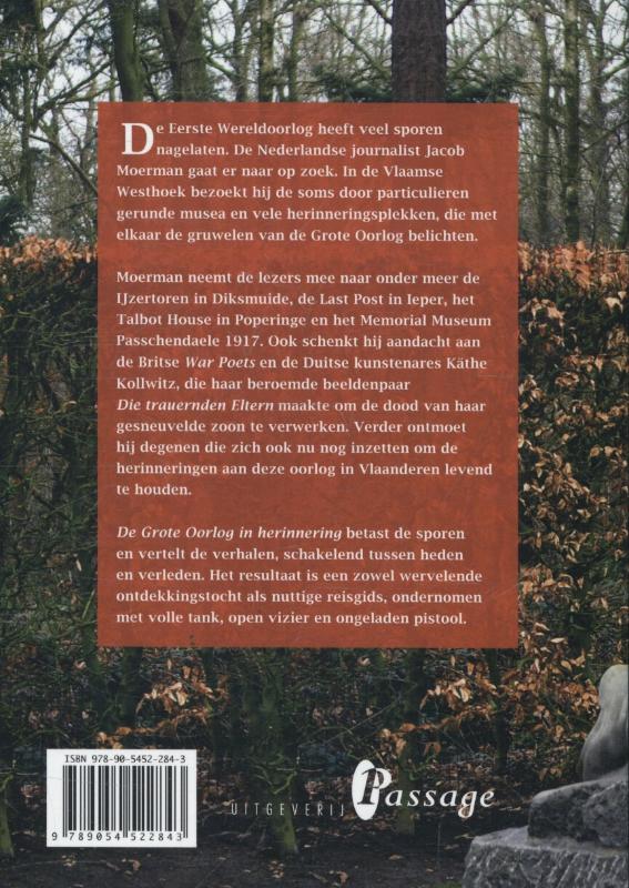 Achterkant van De grote oorlog in herinnering