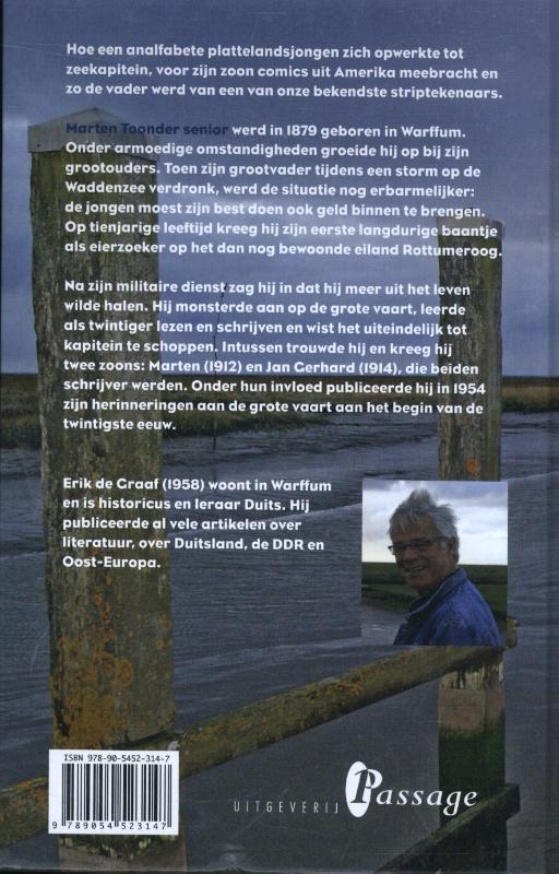 Achterkant van Marten Toonder senior
