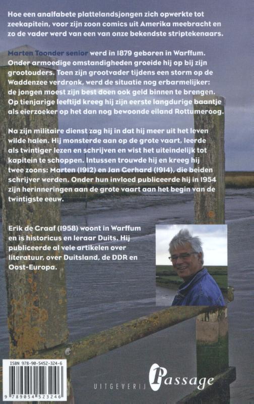 Achterkant van Marten Toonder senior