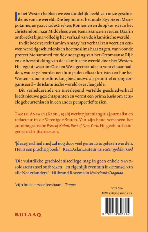 Achterkant van Een geschiedenis van de wereld door moslimse ogen