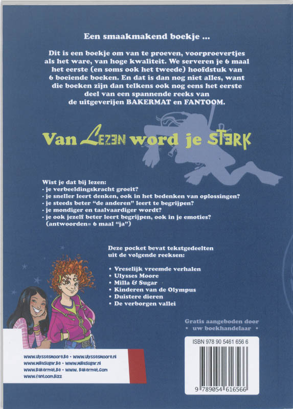 Achterkant van Vreselijk vreemde verhalen promopocket