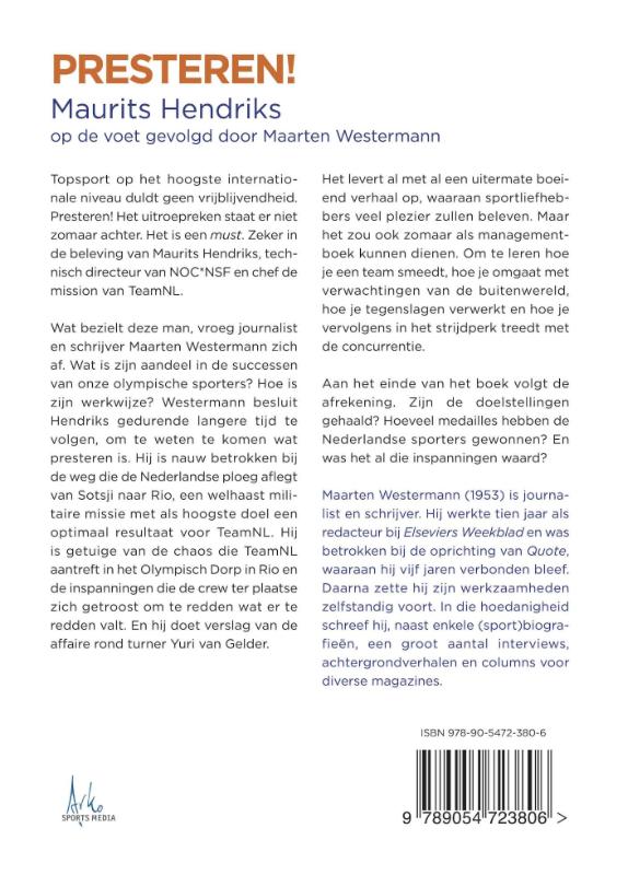 Achterkant van Presteren!