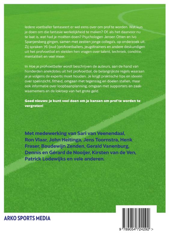 Achterkant van Hoe je profvoetballer wordt