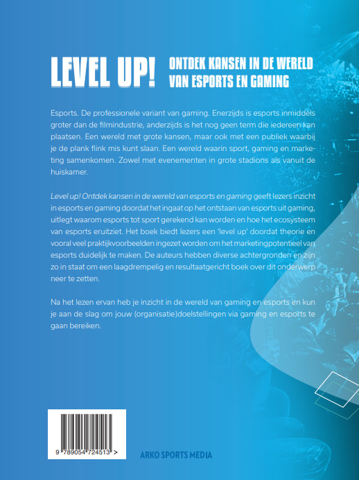 Achterkant van Level up!