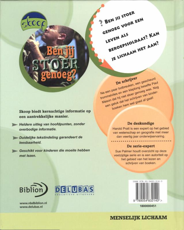 Achterkant van Ben jij stoer genoeg?