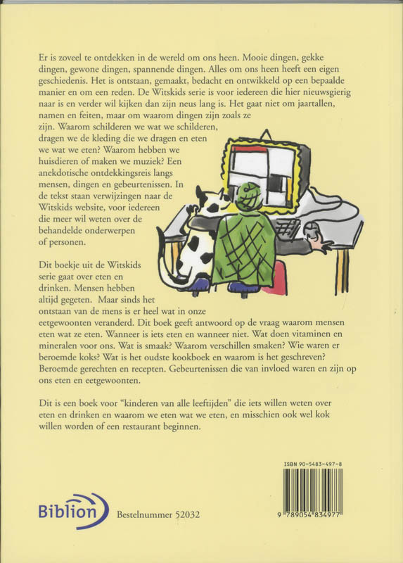 Achterkant van Eten en drinken