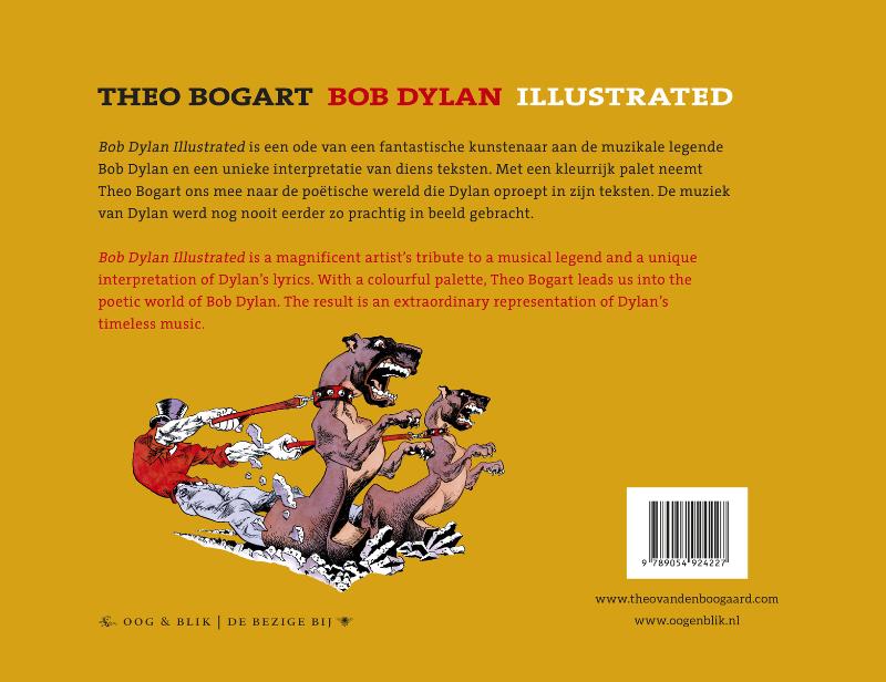 Achterkant van Bob Dylan illustrated