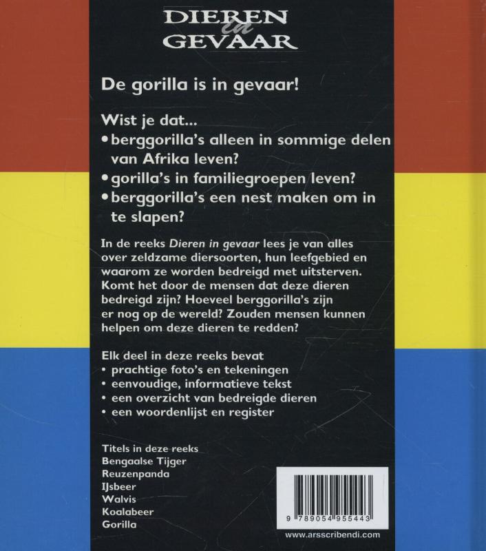 Achterkant van Gorilla