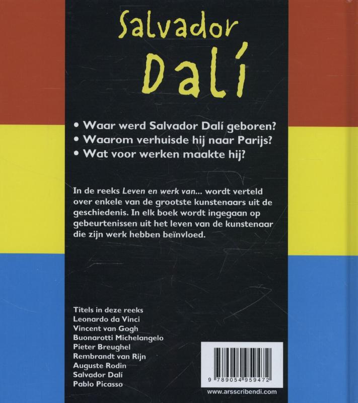 Achterkant van Salvador Dali