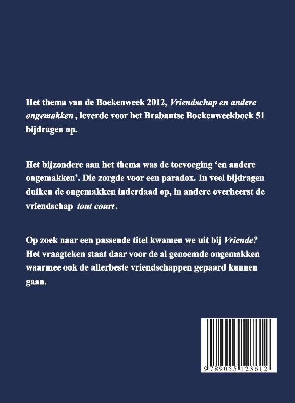Achterkant van Vriende?