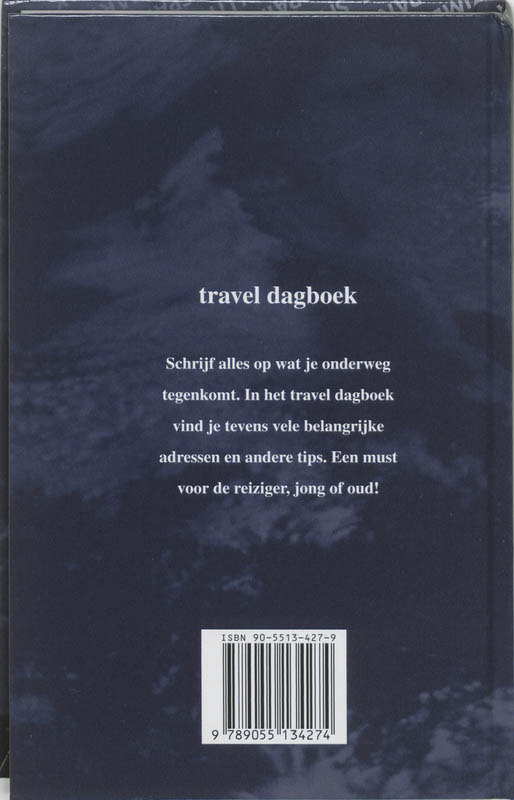 Achterkant van Travel dagboek