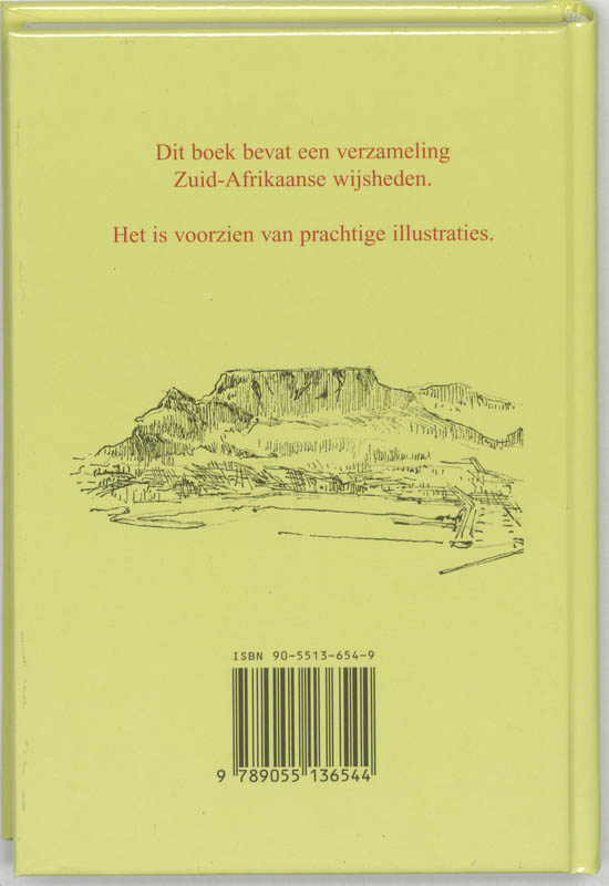Achterkant van Zuid-Afrikaanse wijsheden