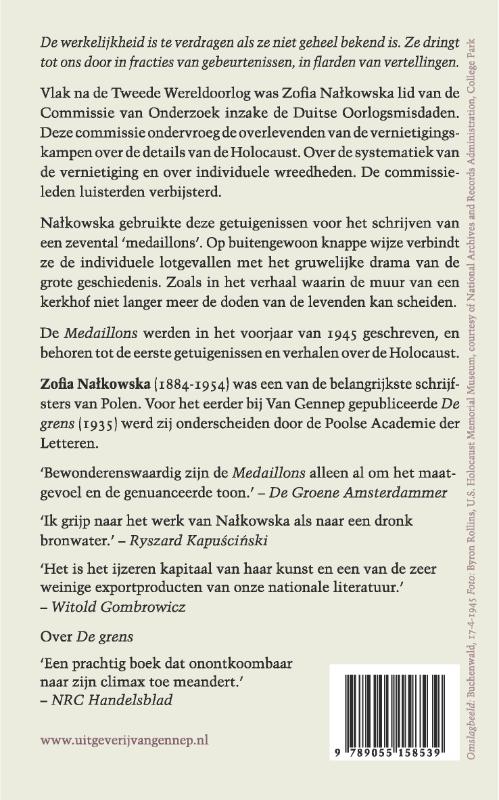 Achterkant van Medaillons