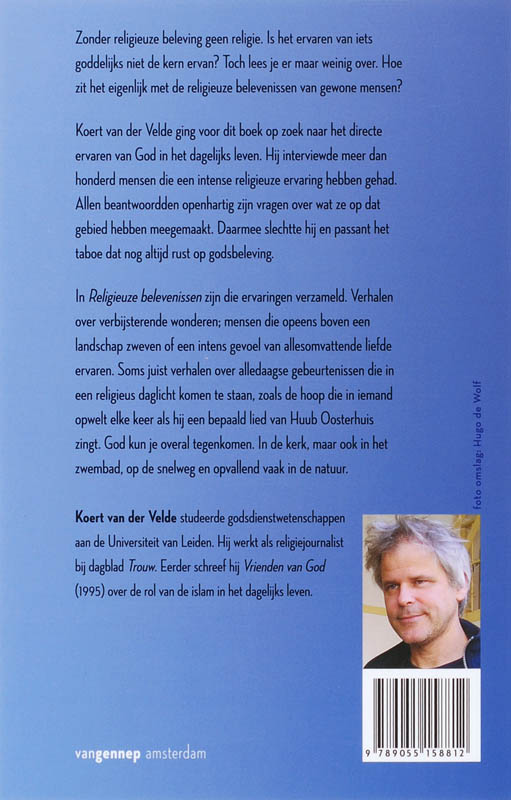Achterkant van Religieuze belevenissen