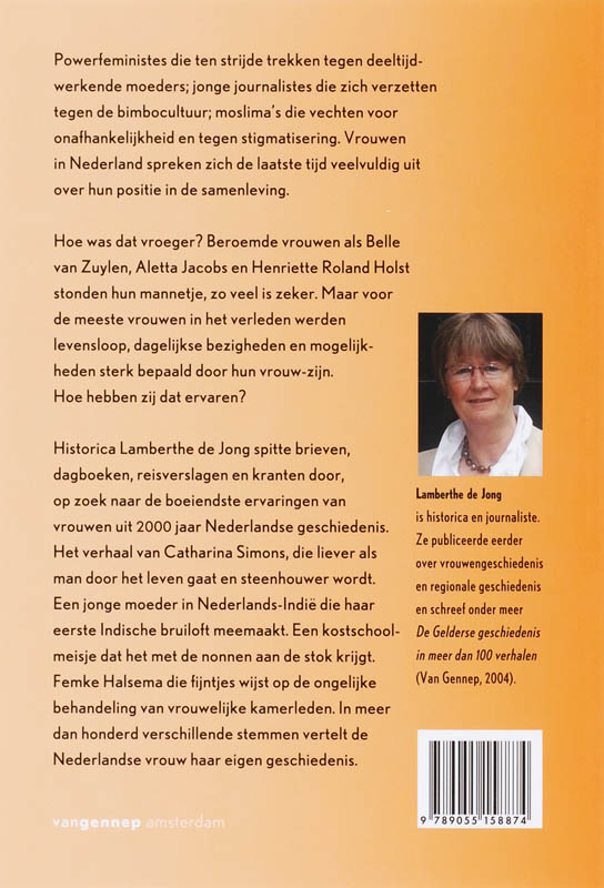 Achterkant van De vrouw in Nederland