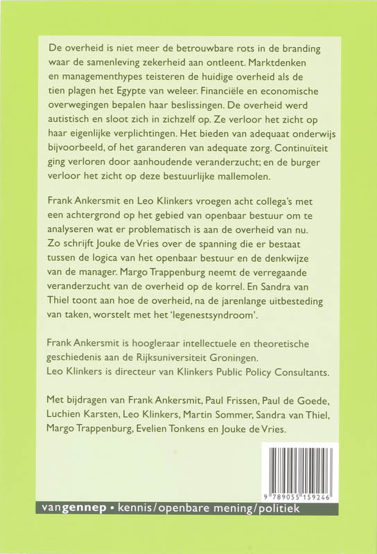 Achterkant van De tien plagen van de staat